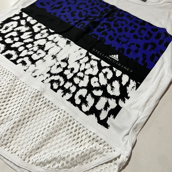 NWOT Adidas by Stella McCartney Cheetah Mesh Tee - Picture 8 of 8